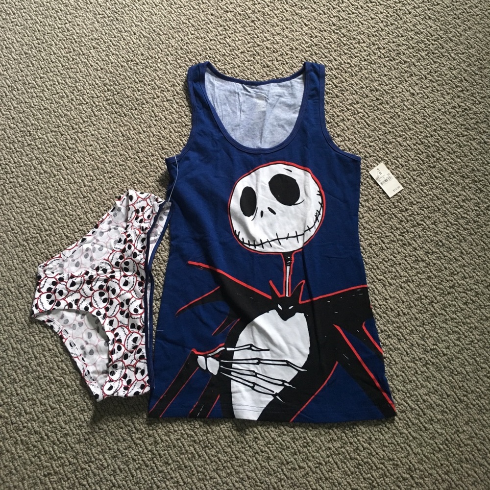 Jack Skellington Top & panty set